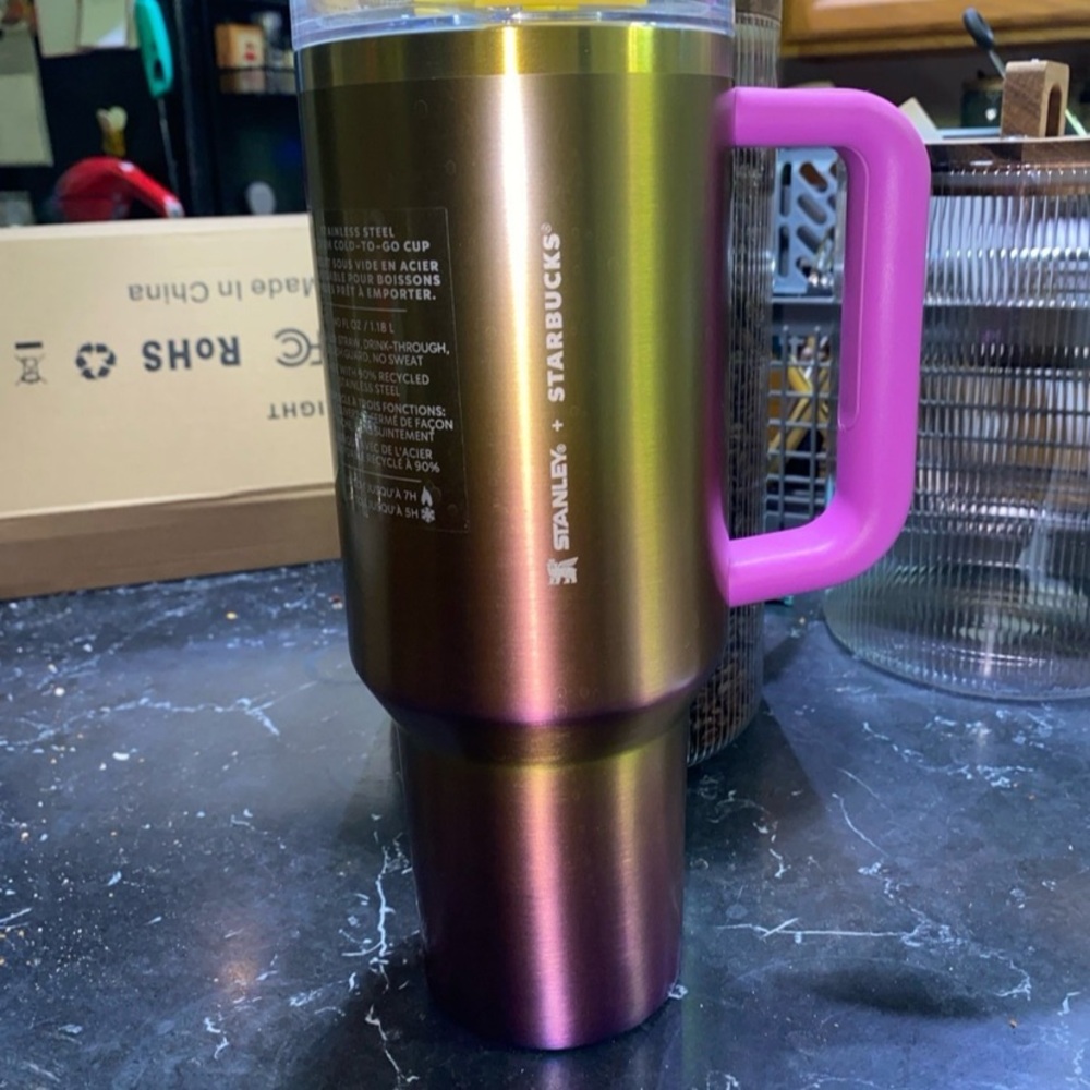 Starbucks Stanley Gradient Tumbler with Pink Handle
